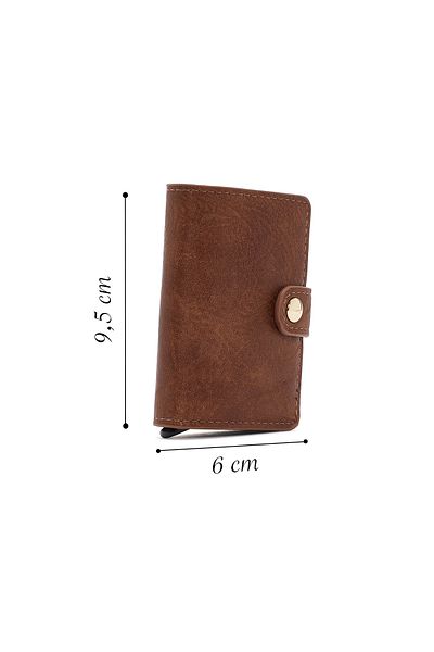 Derimod Men's Brown Mechanical Wallet - 000a2d3601as