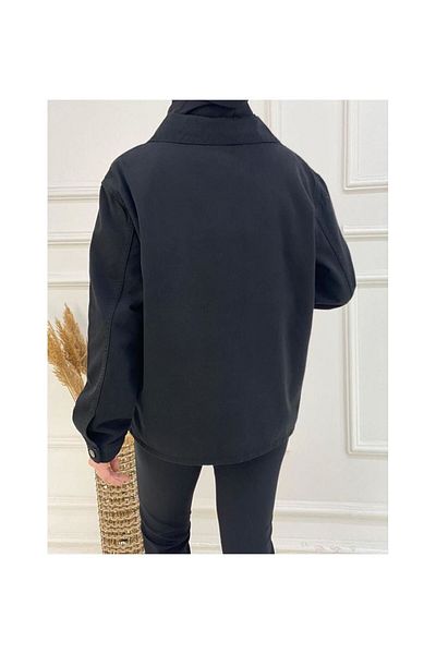 VELLICHOR Μπουφάν με τρεις τσέπες μαύρο-270