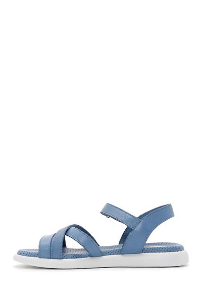 Derimod Sandale confortabile din piele naturală cu curele albastre pentru femei 24sfd360918