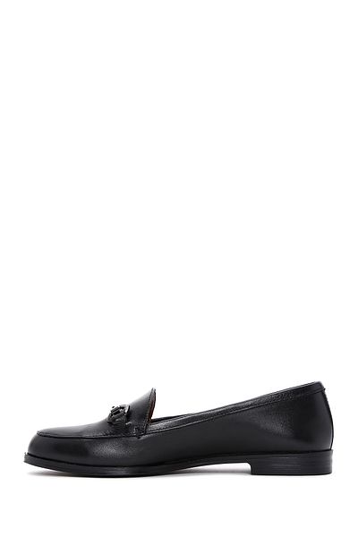 Derimod Women's Black Leather Genuine Leather Masculine Penny Loafer Shoes Casual Daily Shoes 24Sfd410518