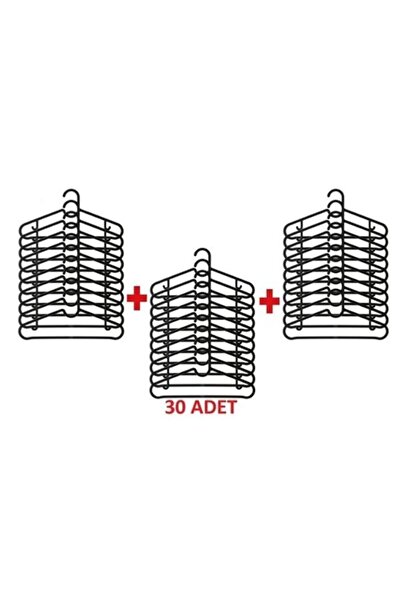 Yenidem Elbise Askısı Fular Askısı Gömlek Tişört Askısı Kırılmaz 30 Adet Set ...