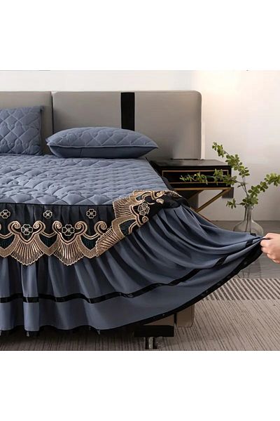 royal mark Luxury Satin Bed Sheet Set With 2 Pilow Cover