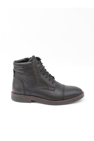 Freefoot 23213 Μαύρες ανδρικές μπότες από καουτσούκ με φερμουάρ