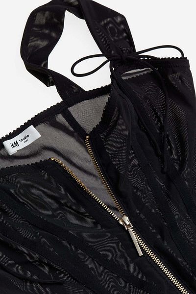 H&M Sheer corset-style dress
