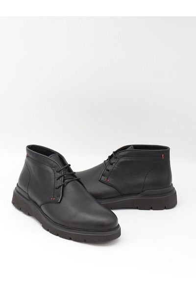 Freefoot 6820-4 Μαύρες ανδρικές μπότες με κορδόνια Eva Sole