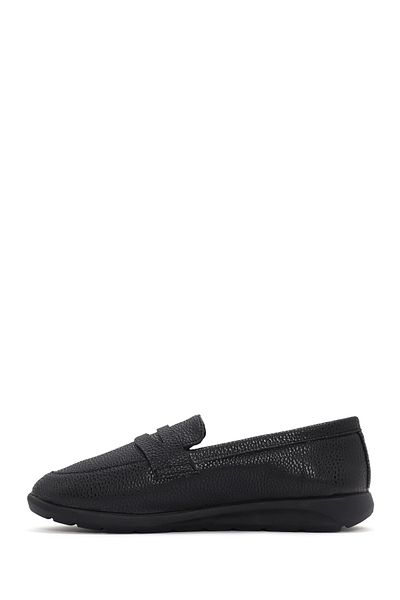 Derimod Women's Black Masculine Penny Loafer Shoes Casual Shoes Daily Shoes 24Sfe4025Ft