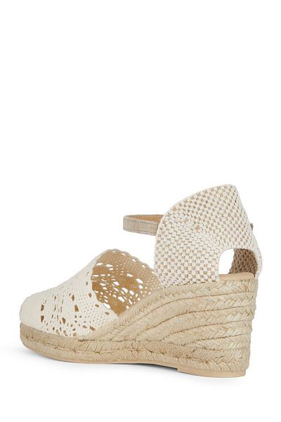 Geox Women's Mink Gelsa Ankle Strap Wedge Heel Espadrille D45Ngb000Dsc6738