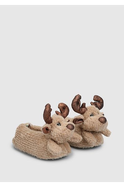 Twigy Deer Star Γυναικείες Παντόφλες Animal Καφέ 36/41
