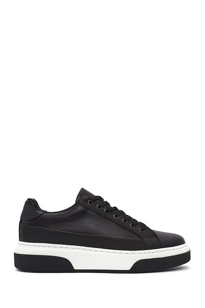 Derimod Men's Black Lace-Up Leather Sneaker 24Wfd 610918