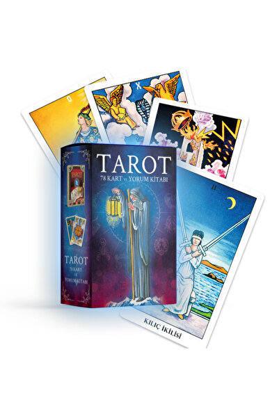 İkilem Yayınevi 78 Tarot Kartı Ve Yorum Kitabı / Klasik Tarot Destesi Sert Kutu Dijital Kitap