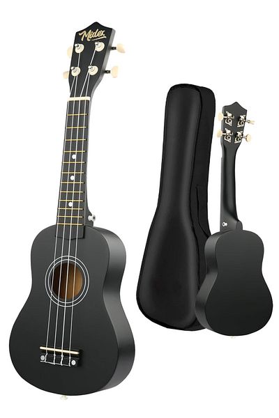 Midex Ukx-901bk Μαύρο σοπράνο γιουκαλίλι (VASKI BAG METOD PENA)