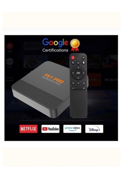 FS1PRO TEKNOLOJI 4k Uhd Lisanslı Pro Q1 Android Tv Box - Ip.tv / Akıllı Tv Kutusu / Medıa Player Android Stick