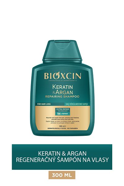 Bioxcin Keratín a arganový regeneračný šampón 300 ml-