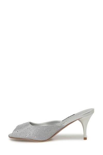 Nine West DONNELA 4FX Gri Kadın Topuklu Terlik