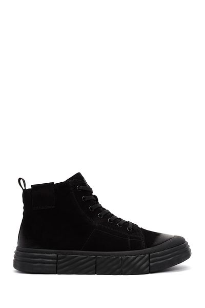 Derimod Men's Black Zippered Nubuck Sports Boots 24Wfd6920V3