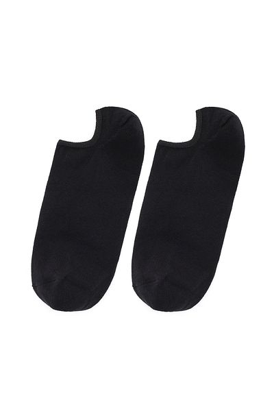 Derimod Women's Black Cotton Socks - Short, 000A2C40086F