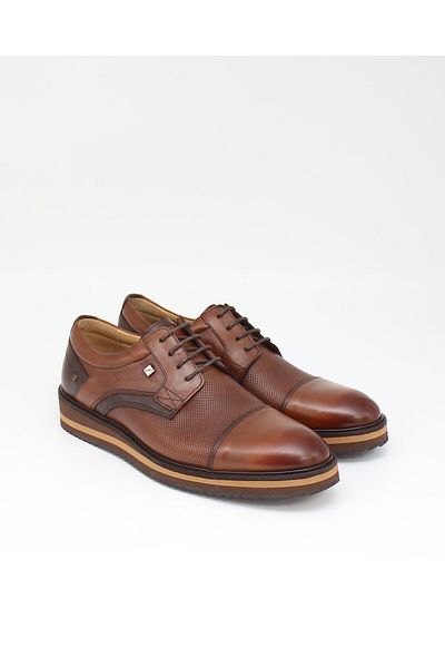 Fosco 9586 Tan Genuine Leather Casual Men's Shoes