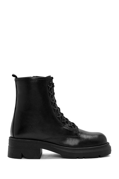 Derimod Black Leather Boots - Women's, Zippered, 24WFD 186218