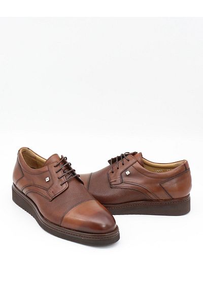 Fosco 2991 Tan Genuine Leather Eva Sole Men's Shoes