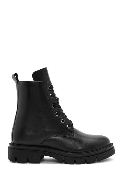 Derimod Black Leather Women's Boots - Zippered, 24wfd 414318