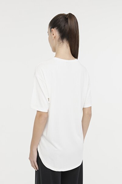 lumberjack Γυναικείο κοντομάνικο μπλουζάκι WL ROSA 11LYG15 4FX Ecru