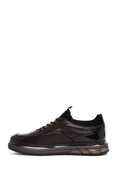Derimod Men's Casual Sneaker - Brown, Lace-up, Leather, 24wfd7225ft