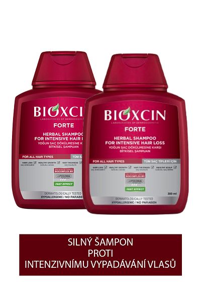 Bioxcin Forte 2dílný šampon proti vypadávání vlasů 300 ml