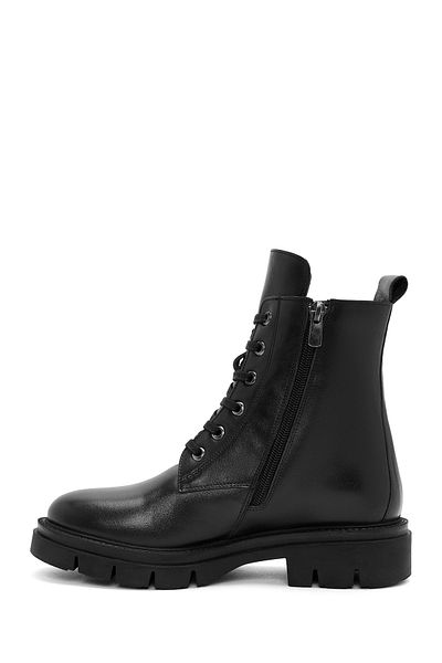 Derimod Black Leather Women's Boots - Zippered, 24wfd 414318