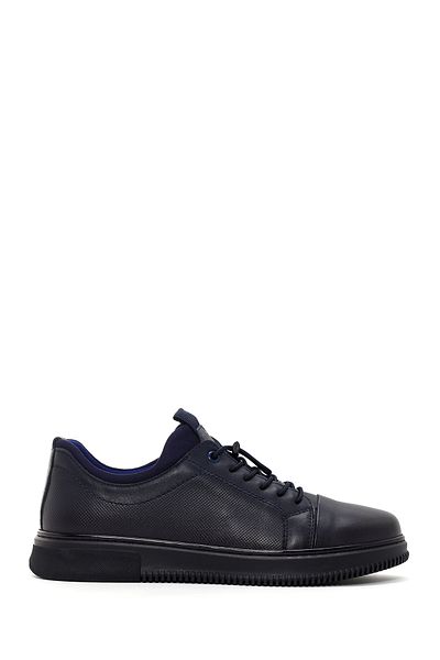 Derimod Navy Blue Leather Sneaker - Lace-up, Men's, 24WFD 676026