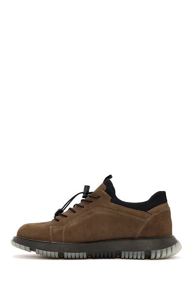 Derimod Men's Mink Lace-Up Nubuck Leather Casual Shoes 24Wfd6811V3