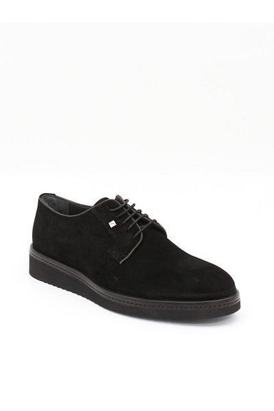 Fosco 2980 Black Suede Genuine Leather Eva Sole Men's Shoes