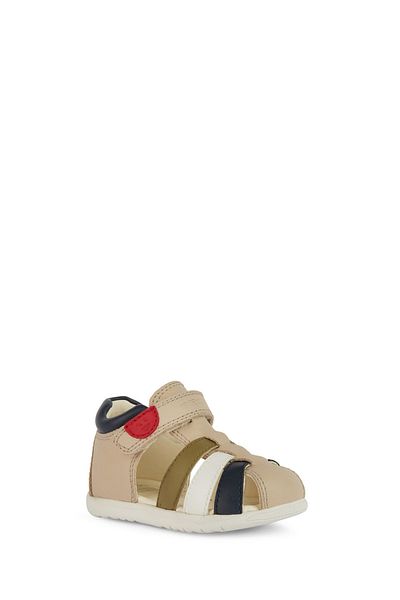 Geox Baby Boy Leather Sandals - Multicolor and Macchia Strap B254VA085BCC5244