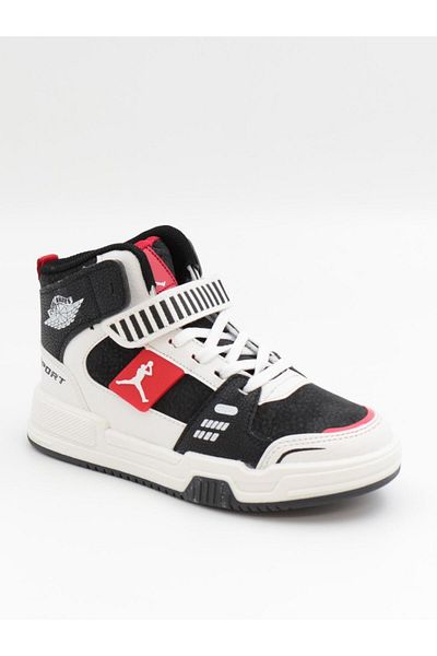Cool King 31-36 Negru Roșu Înalt Velcro Pantofi sport pentru copii