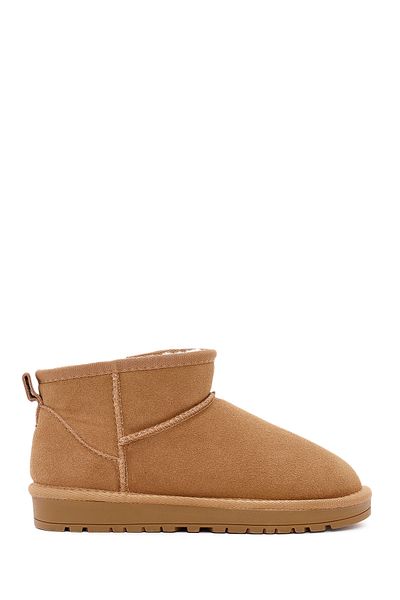 Derimod Women's Tan Short Suede Boots 24Wfd 405310