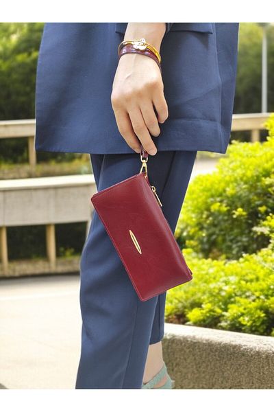 UCCELLO Hand Straped Zipper Detail Women's Wallet Hand Bag