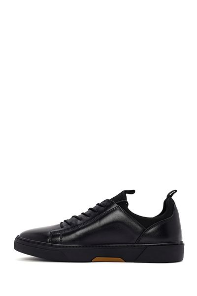 Derimod Black Leather Men's Sneakers - Lace-Up, 24Wfd 632618