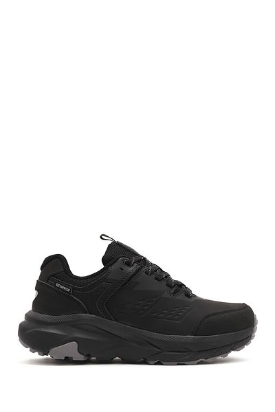 Derimod Dry Men's Black Laced Waterproof Leather Outdoor Shoes 24Wfd 694514