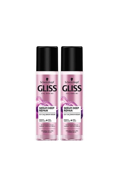Gliss Schwarzkopf Serum Deep Repair - 200 Ml Hair Care Cream, 2 Pieces