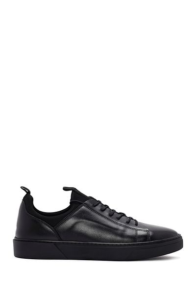 Derimod Black Leather Men's Sneakers - Lace-Up, 24Wfd 632618