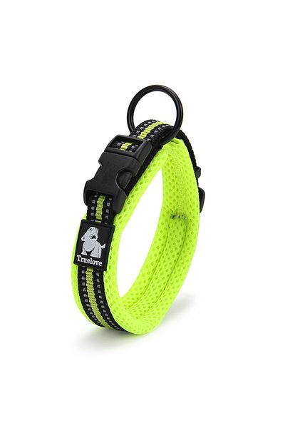 True Love Mesh Neon Yellow Neck Collar with Soft Sponge