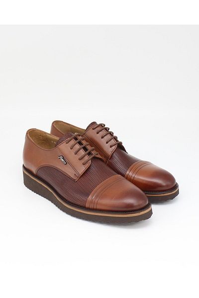 Fosco 7042 Tan Genuine Leather Casual Men's Shoes