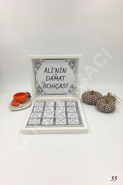 KAKAO AĞACI 48 Adet Karton Kutuda Damat Bohçası Çikolatası