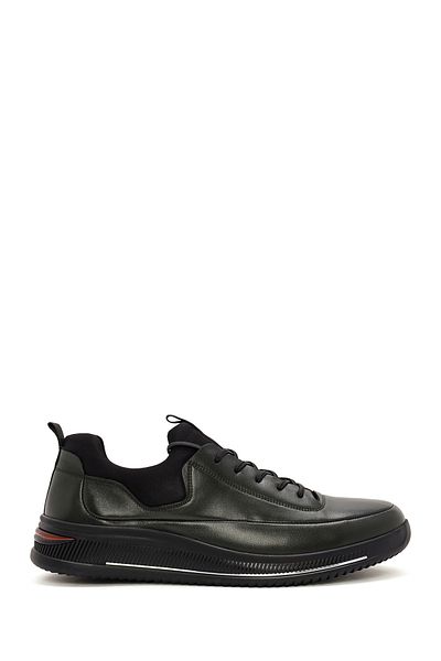 Derimod Men's Green Leather Sneaker - Lace-Up, 24Wfd 691418