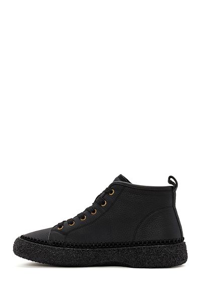 Derimod Men's Black Lace-Up Leather Sports Boots 24Wfd6948Ft