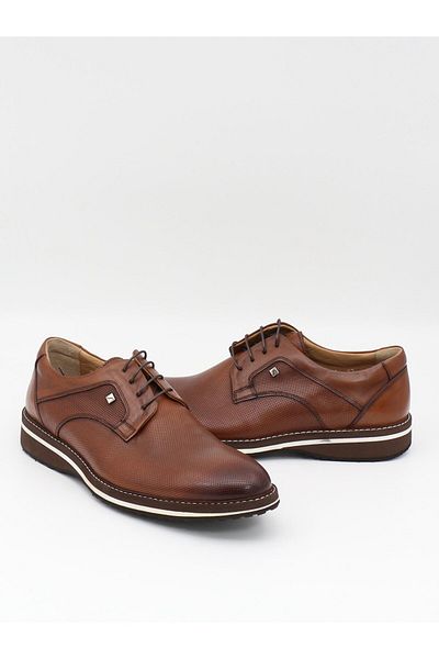Fosco 8071 Tan Genuine Leather Eva Sole Men's Shoes