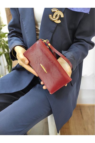 UCCELLO Hand Straped Zipper Detail Women's Wallet Hand Bag