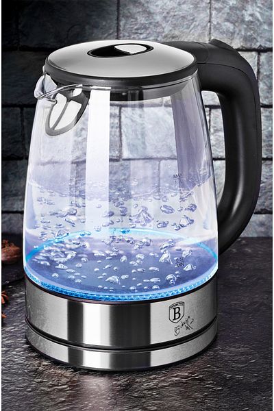 Berlinger Haus Electric Kettle For Hot Water 1.7 L 2200w Carbon Metallic Line