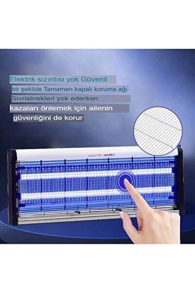Everest Grup Büyük Boy Taşınabilir Elektrikli Led Sivrisinek Yok Edici Hem Ge...