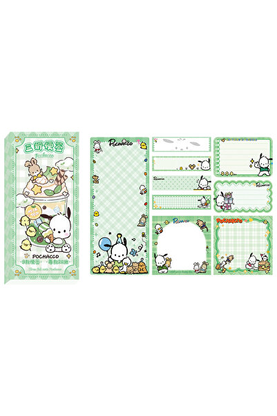 Miniso مجموعة أوراق لاصقة من جويتوب A4، 180 قطعة/مجموعة، برسومات شخصيات سانري...