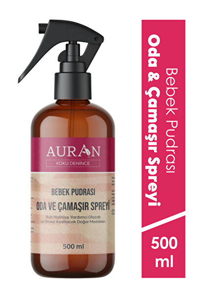 AURAN Bebek Pudrası Oda Ve Çamaşır Spreyi Oda Kokusu Oda Spreyi Room Spray 500ml